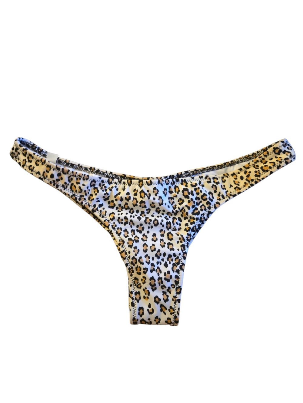 NWOT Victoria's Secret Leopard Print Ruched Back Bikini Itsy Bottom XS